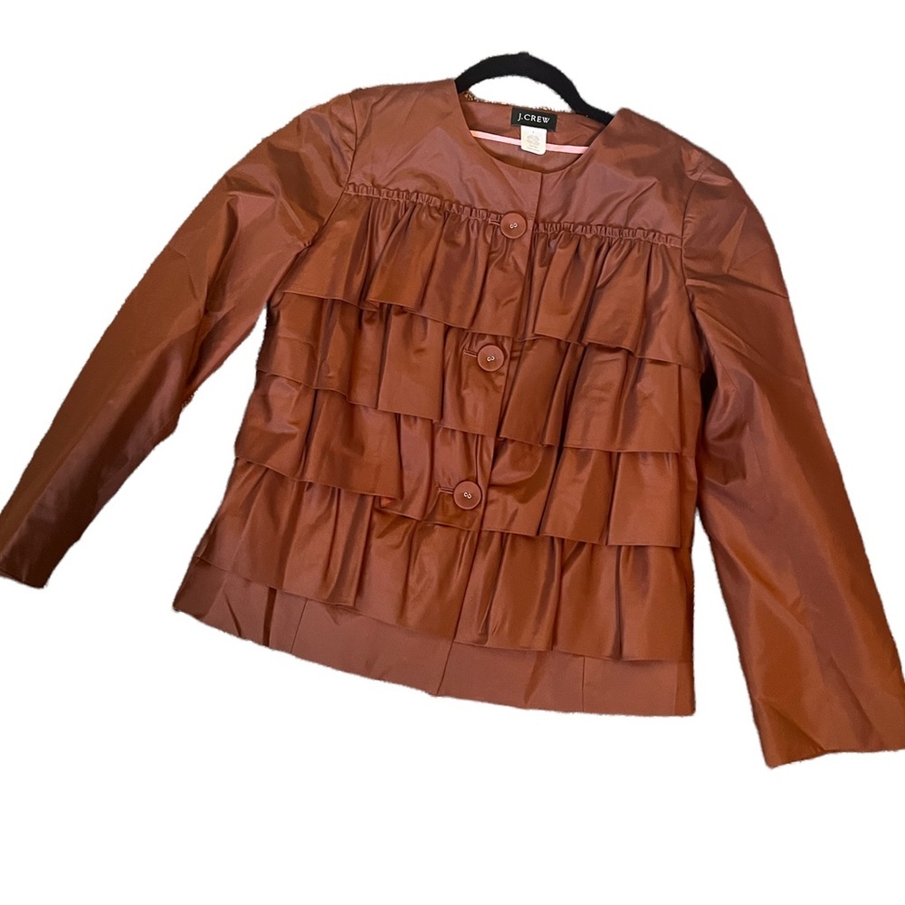 J. Crew Silk Cascade Jacket
